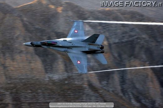2007-10-10 Axalp Shooting Range 0433 FA-18C Hornet